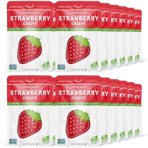 Nature's Turn Freeze-Dried Fruit Crisps; Strawberry, 24 Bags (0.35oz Each)