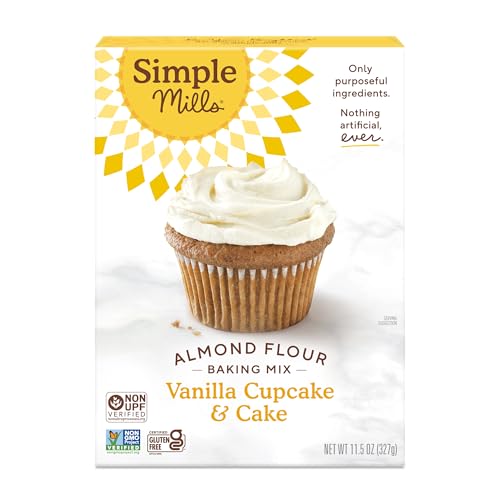 Simple Mills Almond Flour Vanilla Cupcake & Cake Mix, 1pk, 11.5 oz