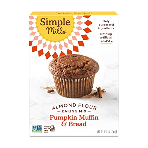 Simple Mills Almond Flour Pumpkin Muffin and Bread Mix, 1pk, 9 oz