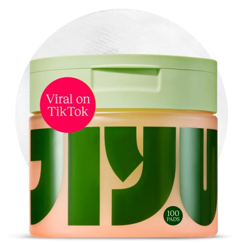 JIYU Toner Pads - Korean Skincare for Dark Spots, Wrinkles & Dull Skin - Hydrating Facial Treatment with Snail Mucin, Niacinamide, Peptides &