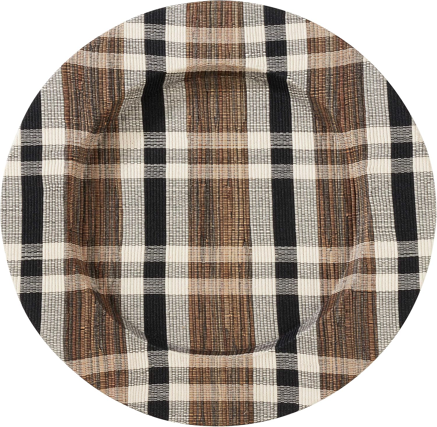 Plaid Woven Chargers