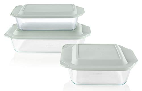 Pyrex Deep 3-Pack Glass Baking Dish Set (9"x13", 7"x11", 8"x8")