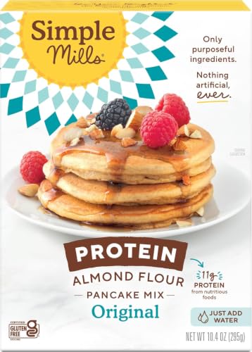Simple Mills Almond Flour Protein Pancake Mix, Original, 1pk, 10.4oz