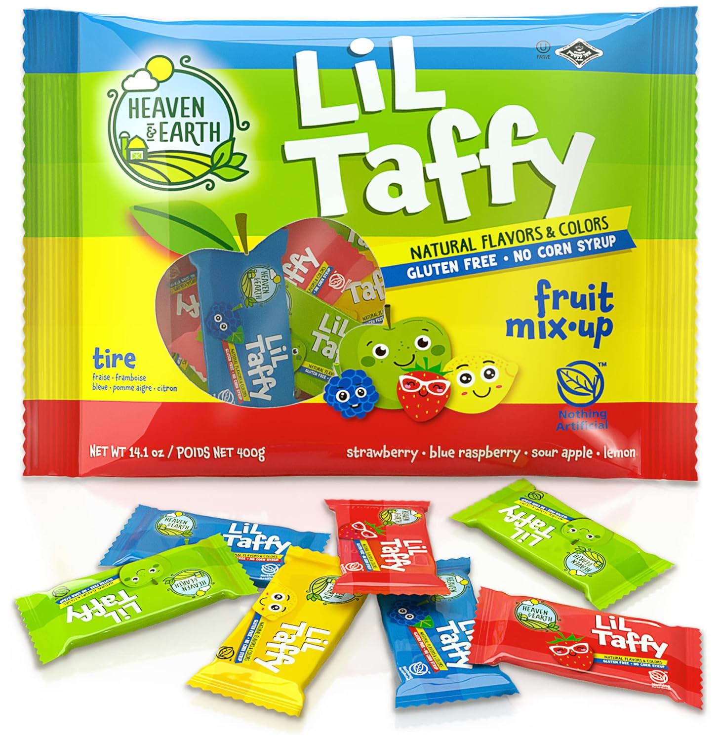 Heaven & Earth Lil Taffy Fruit Mix, 40 Count