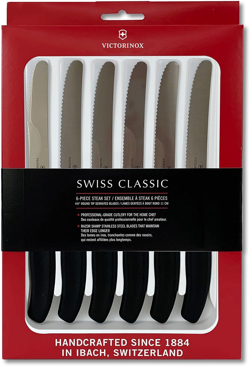 Victorinox Classic Black Knife Set
