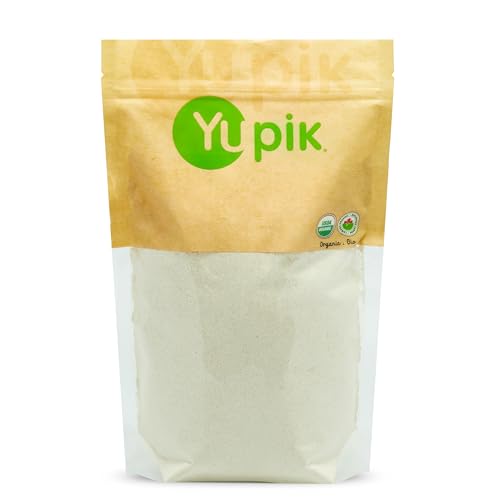 Yupik Organic Oat Flour, Gluten-Free, 2.2 lb (35.2 oz), Non-GMO, Vegan, Kosher, Finely Ground Whole Grain Oats, Salt-Free, Oil-Free, Fine Meal, Good