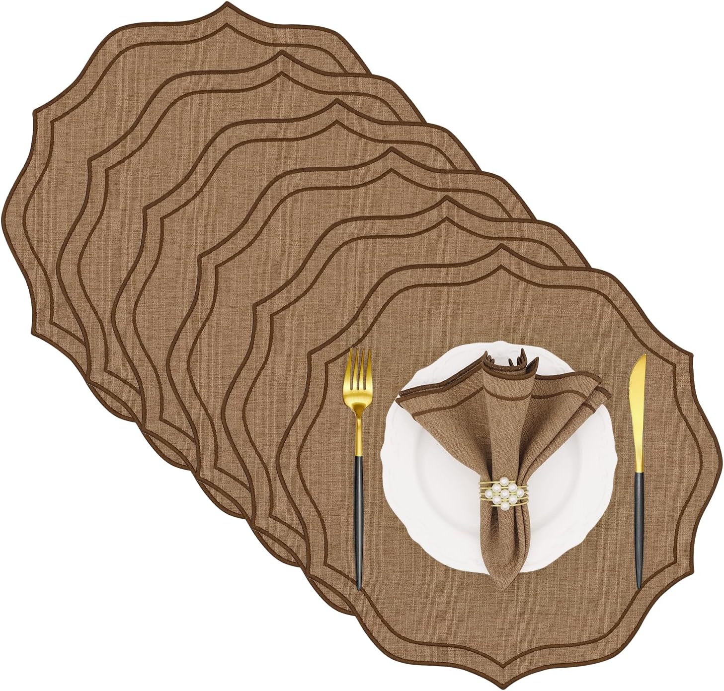 Brown Linen Placemats