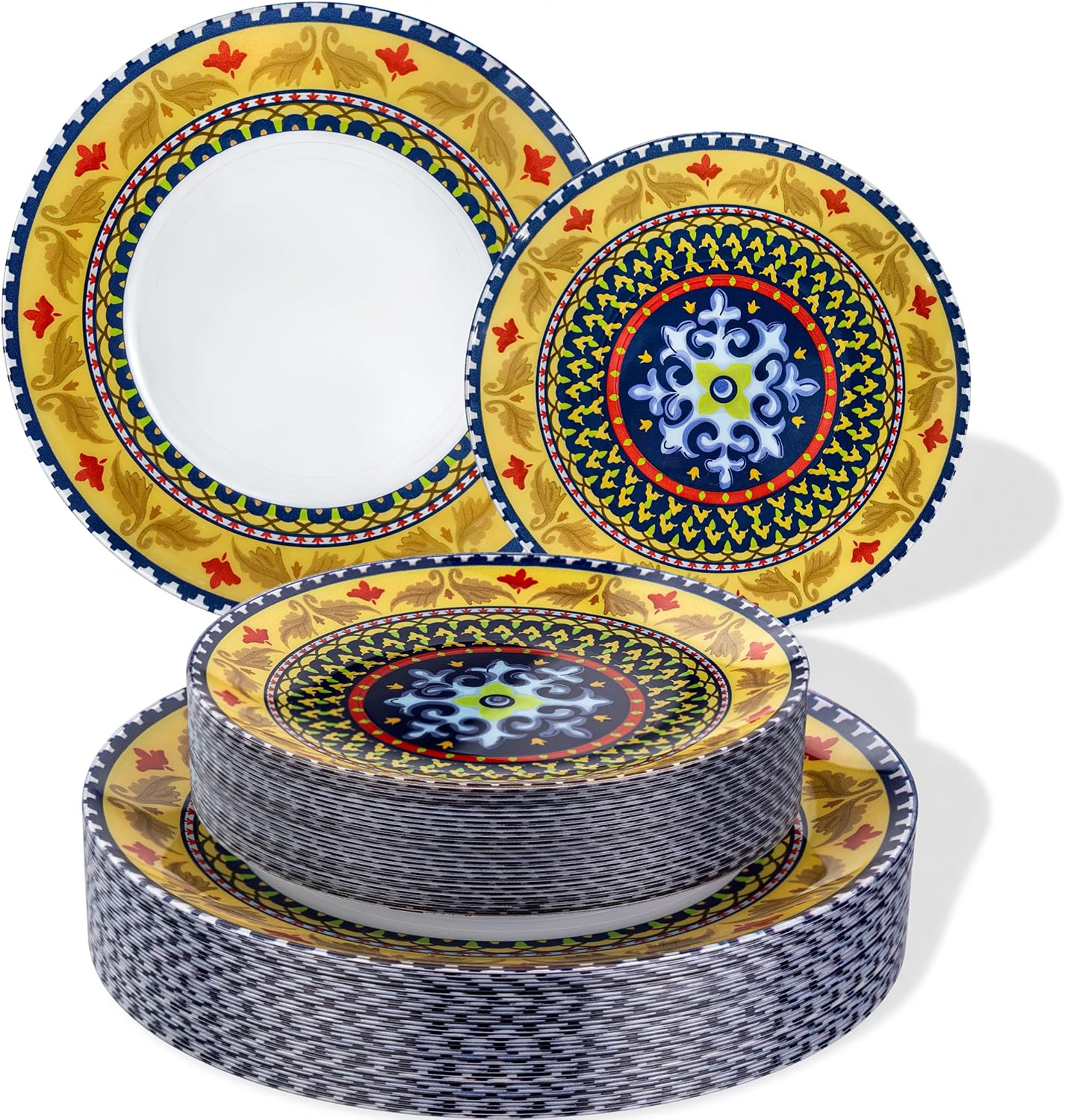 Boho Style Plastic Plates
